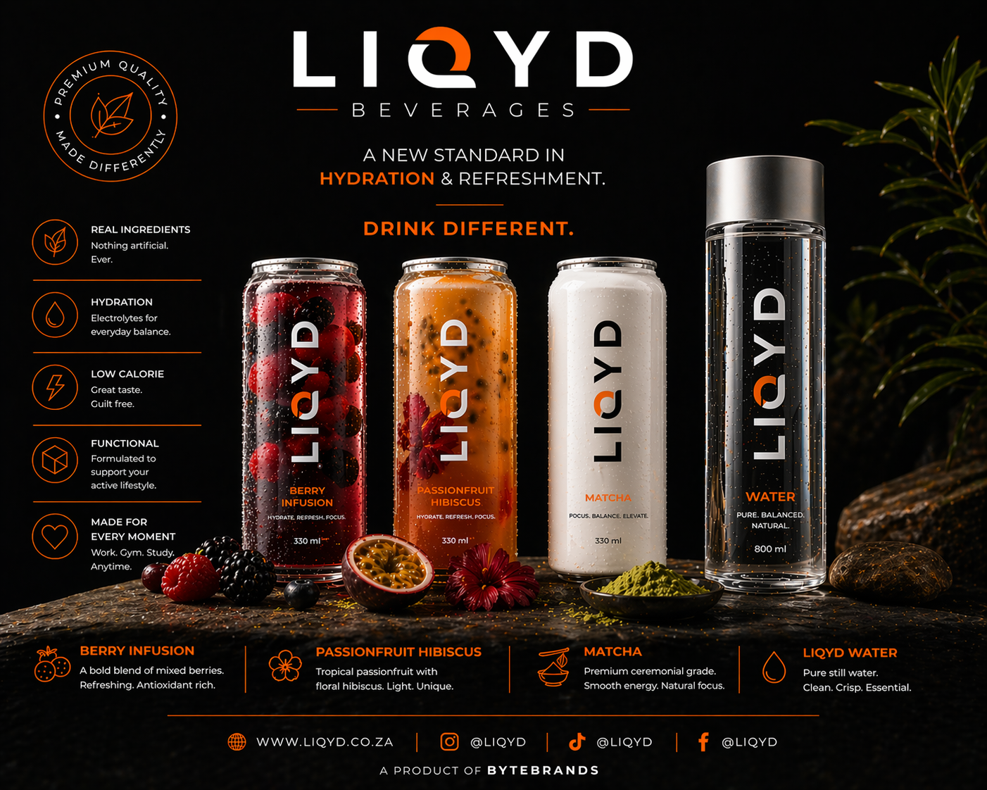 Full LIQYD product range